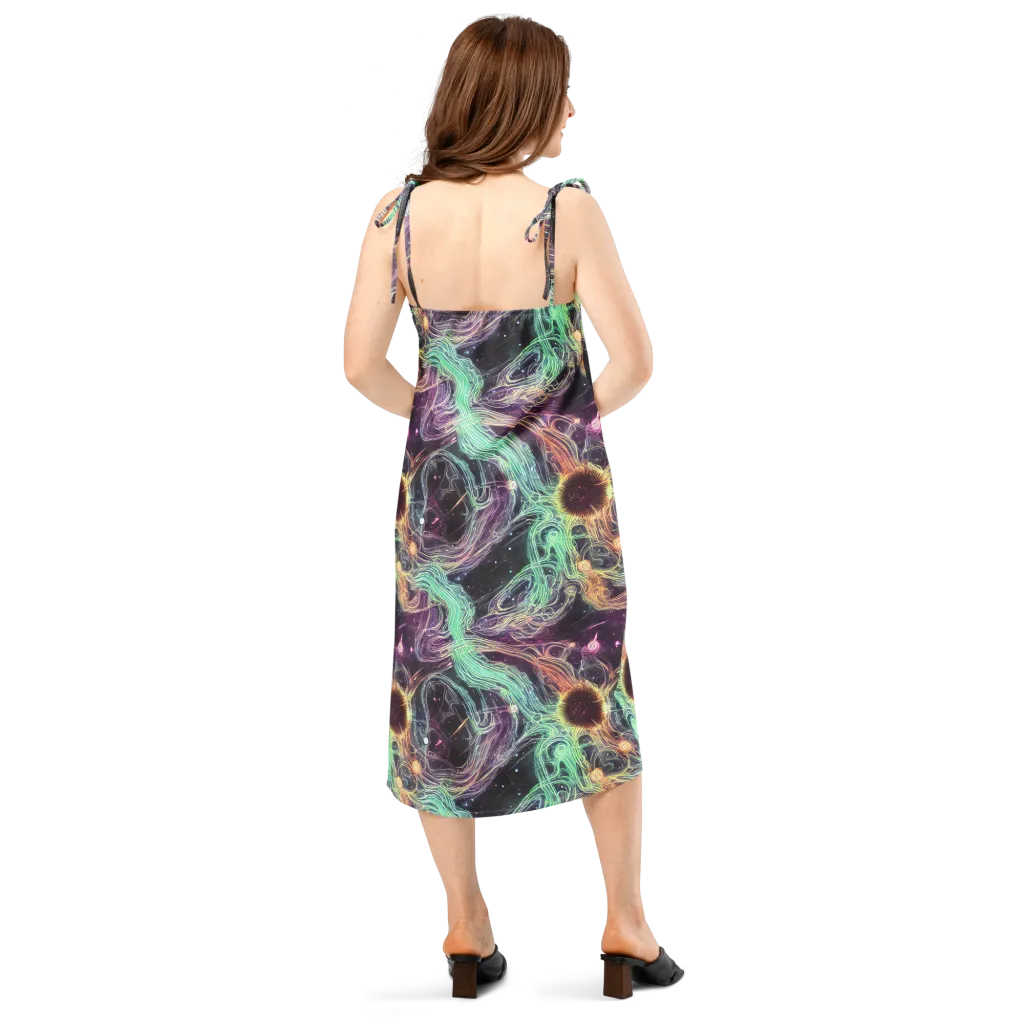 Celestial Vines on Slip Dress — Back