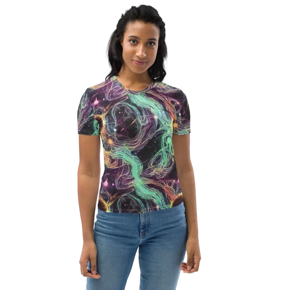 Celestial Vines on Women's Crew Neck T-Shirt — Front