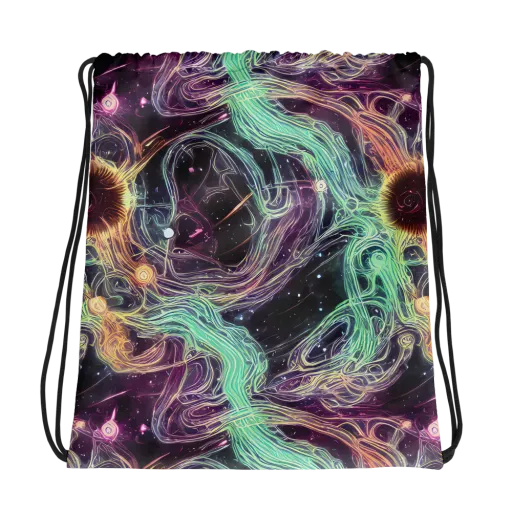 Celestial Vines on a Drawstring Bag