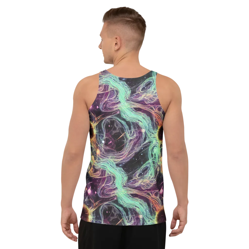 Celestial Vines on Men's Tank Top — Back