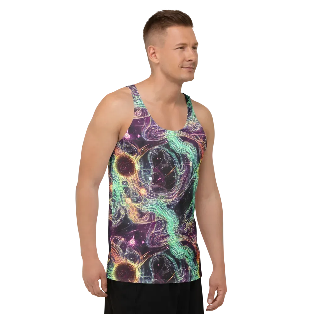 Celestial Vines on Men's Tank Top — Right Front