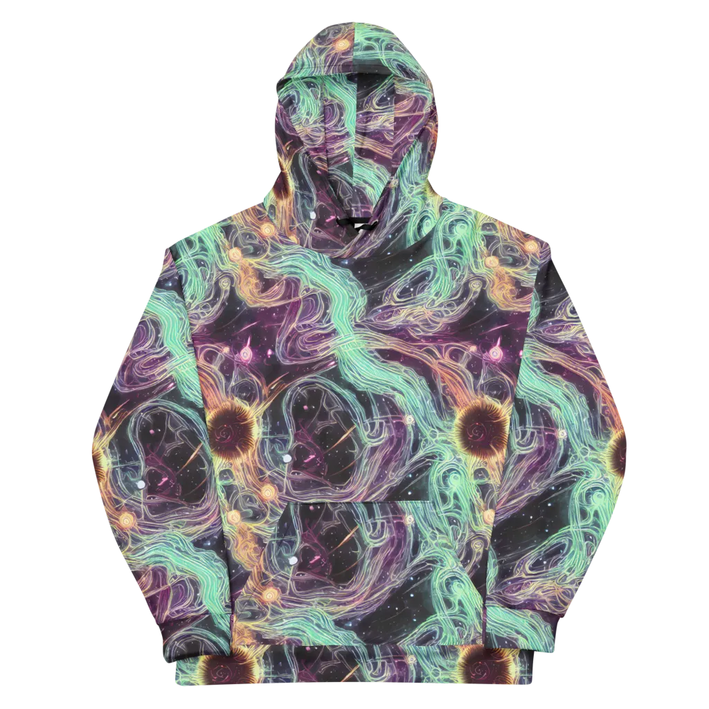 Celestial Vines on Cotton Hoodie — Front
