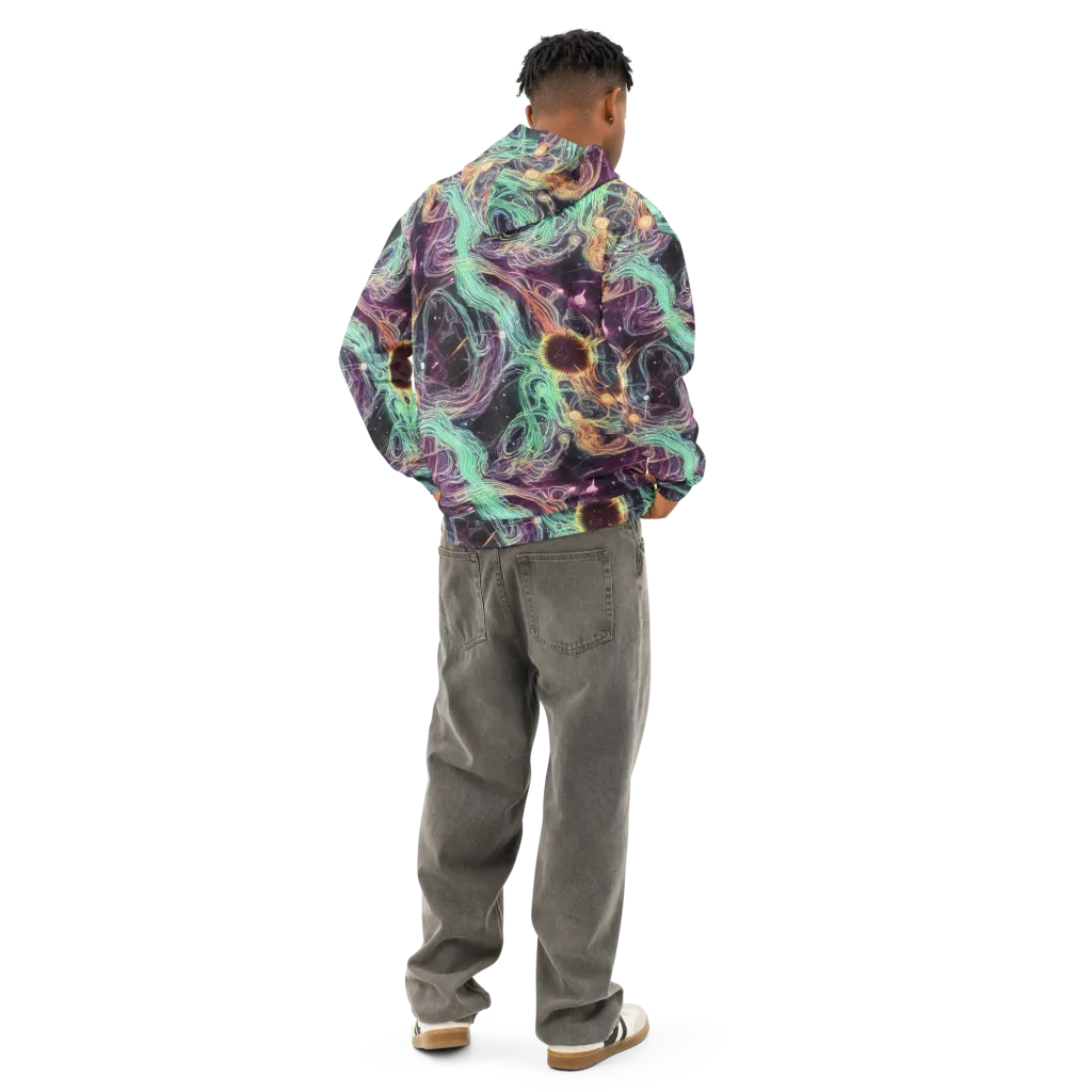 Celestial Vines on Cotton Hoodie — Back