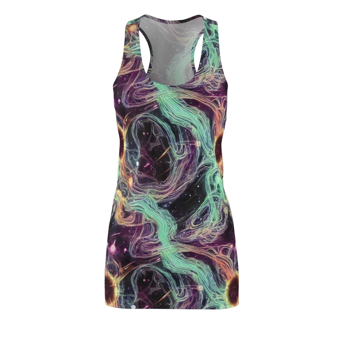 Celestial Vines on Racerback Dress — Front