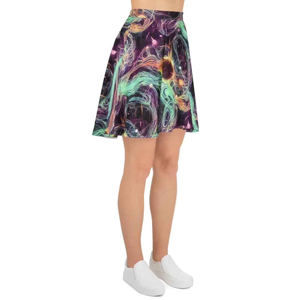Celestial Vines on Skater Skirt — Right