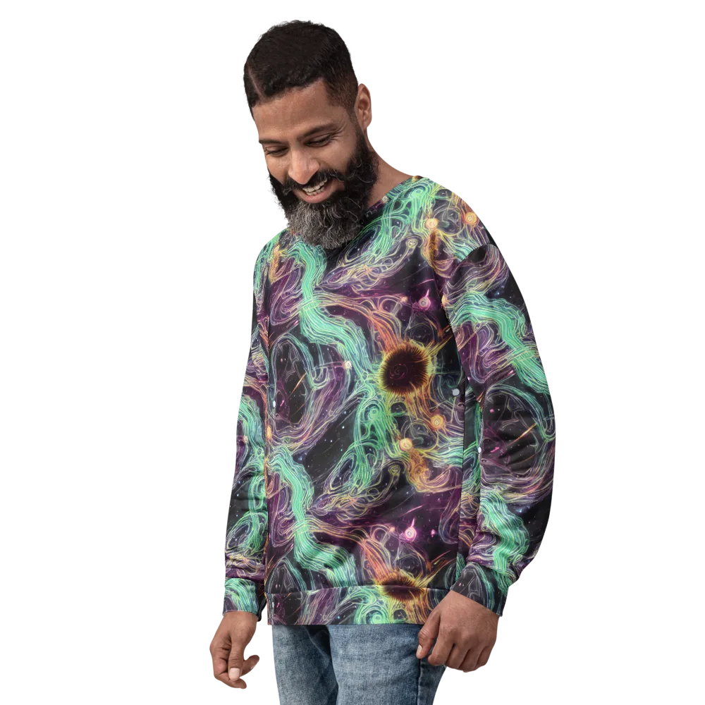 Celestial Vines on Sweatshirt — Left Front