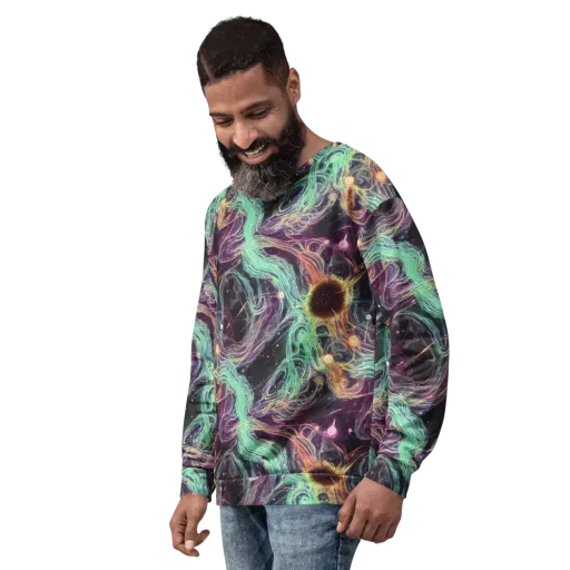 Celestial Vines on a Sweatshirt