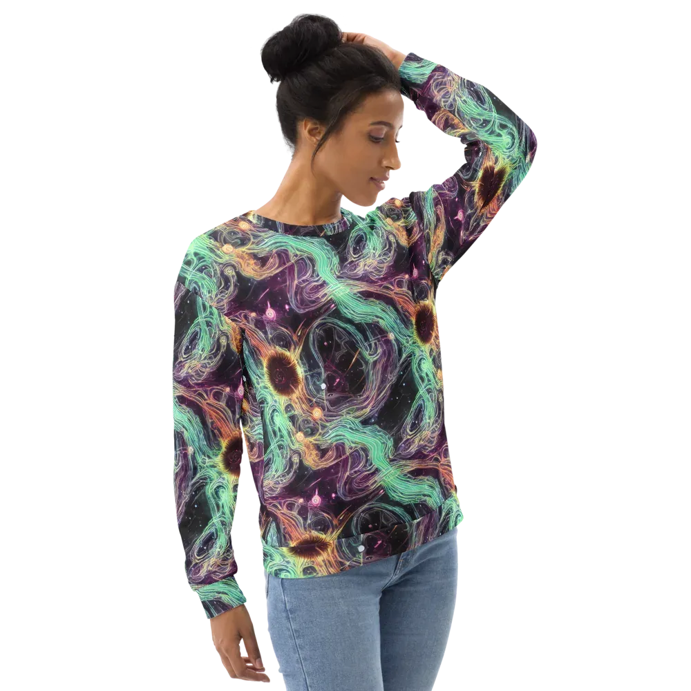 Celestial Vines on Sweatshirt — Right Front