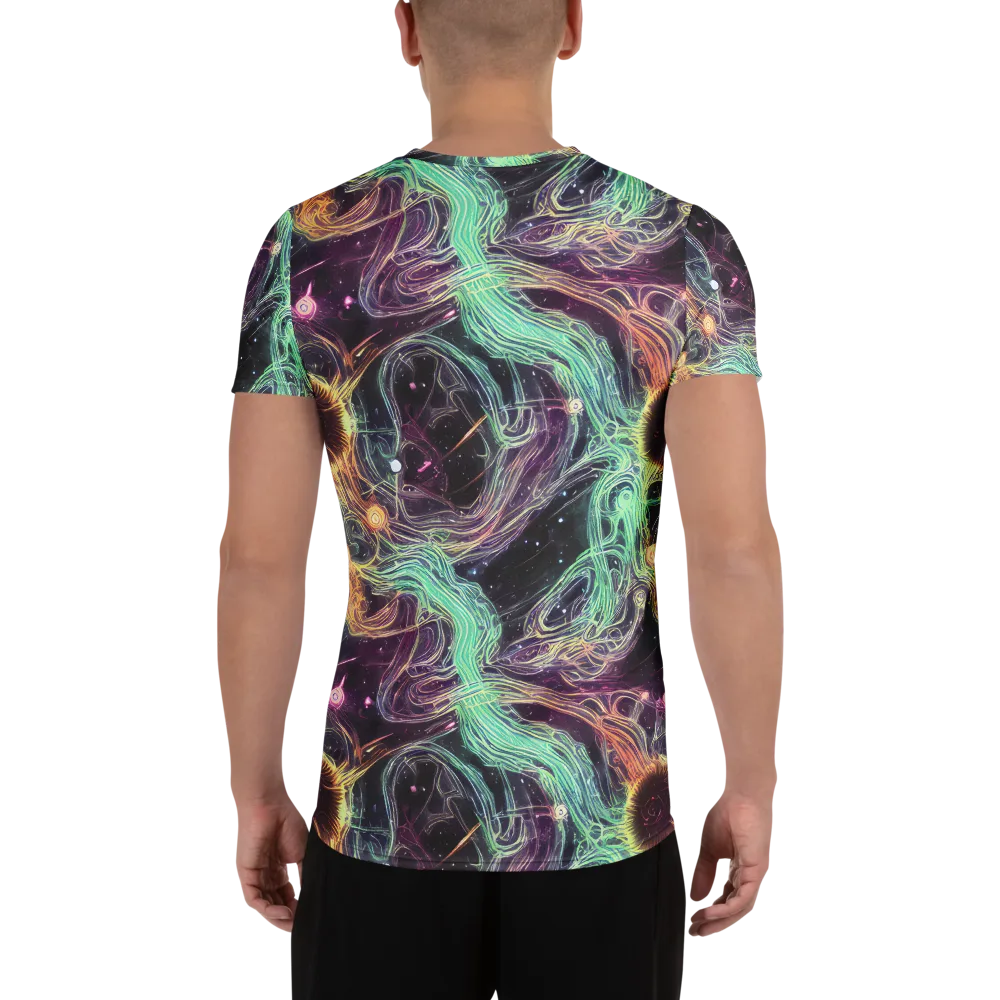 Celestial Vines on Men's Athletic T-Shirt — Back