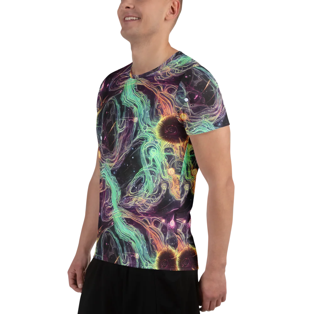 Celestial Vines on Men's Athletic T-Shirt — Left