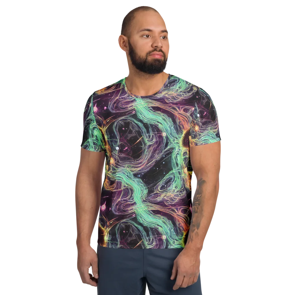 Celestial Vines on Men's Athletic T-Shirt — Front