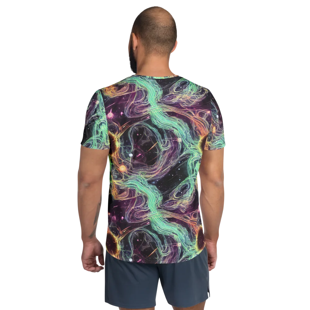 Celestial Vines on Men's Athletic T-Shirt — Back