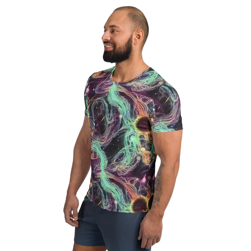 Celestial Vines on Men's Athletic T-Shirt — Left