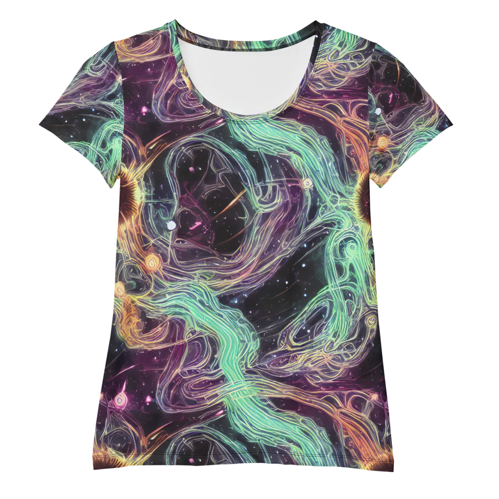 Celestial Vines on Women's Athletic T-Shirt — Front