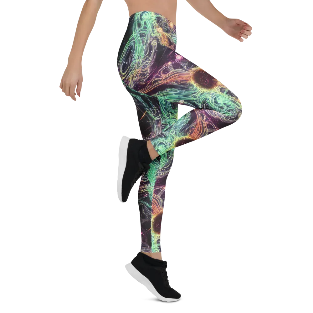 Celestial Vines on Leggings — Right