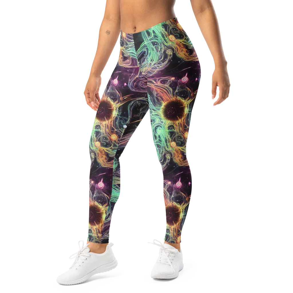 Celestial Vines on Leggings — Left Front