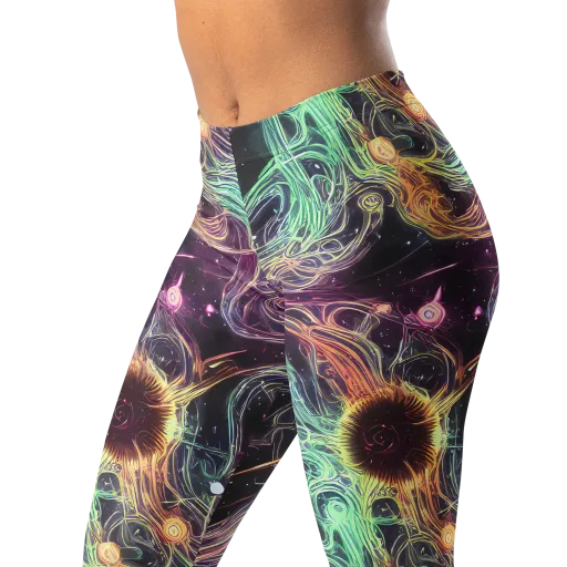Celestial Vines on a Leggings