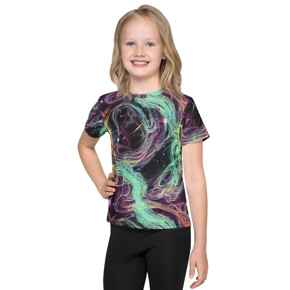 Celestial Vines on Kids Crew Neck T-Shirt — Front