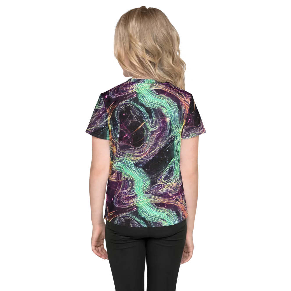 Celestial Vines on Kids Crew Neck T-Shirt — Back