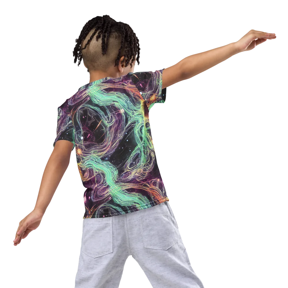 Celestial Vines on Kids Crew Neck T-Shirt — Back