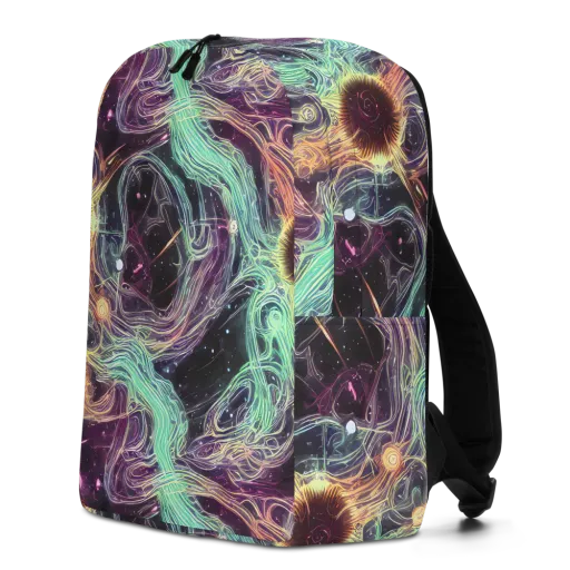 Celestial Vines on a Minimalist Backpack