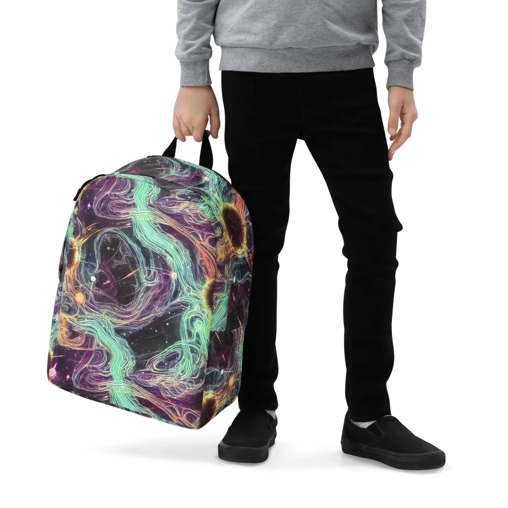 Celestial Vines on Minimalist Backpack — Zoomed-in