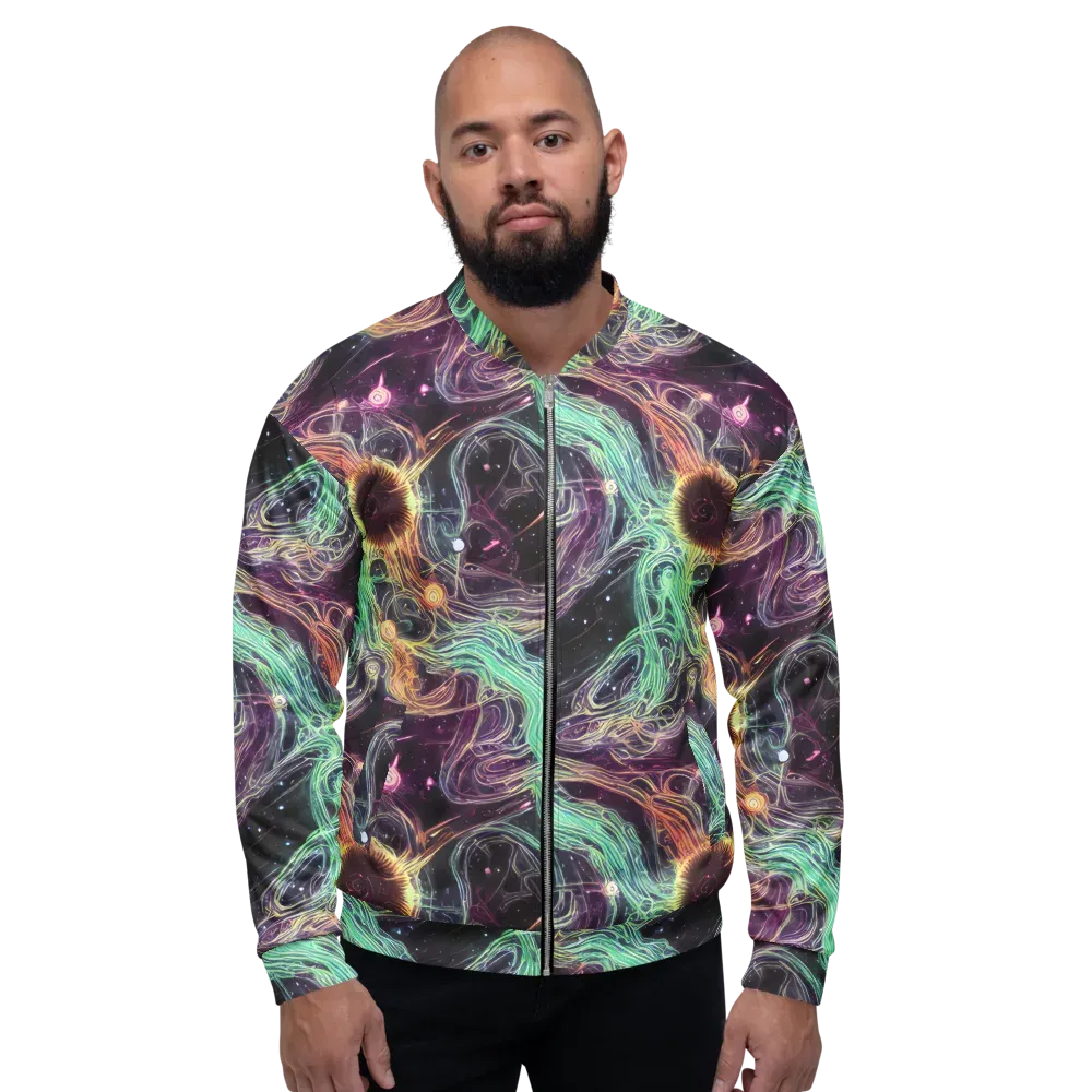 Celestial Vines on Bomber Jacket — Front