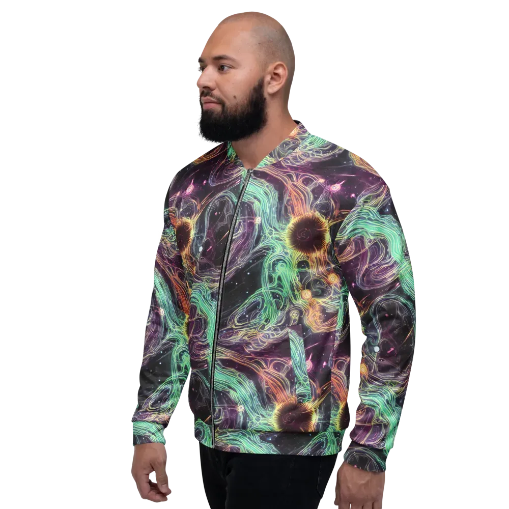 Celestial Vines on Bomber Jacket — Left