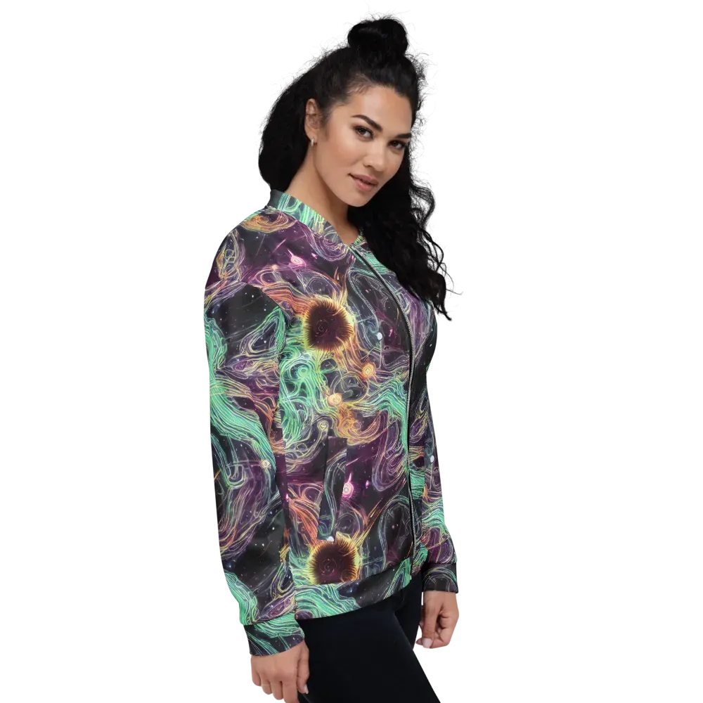 Celestial Vines on Bomber Jacket — Right