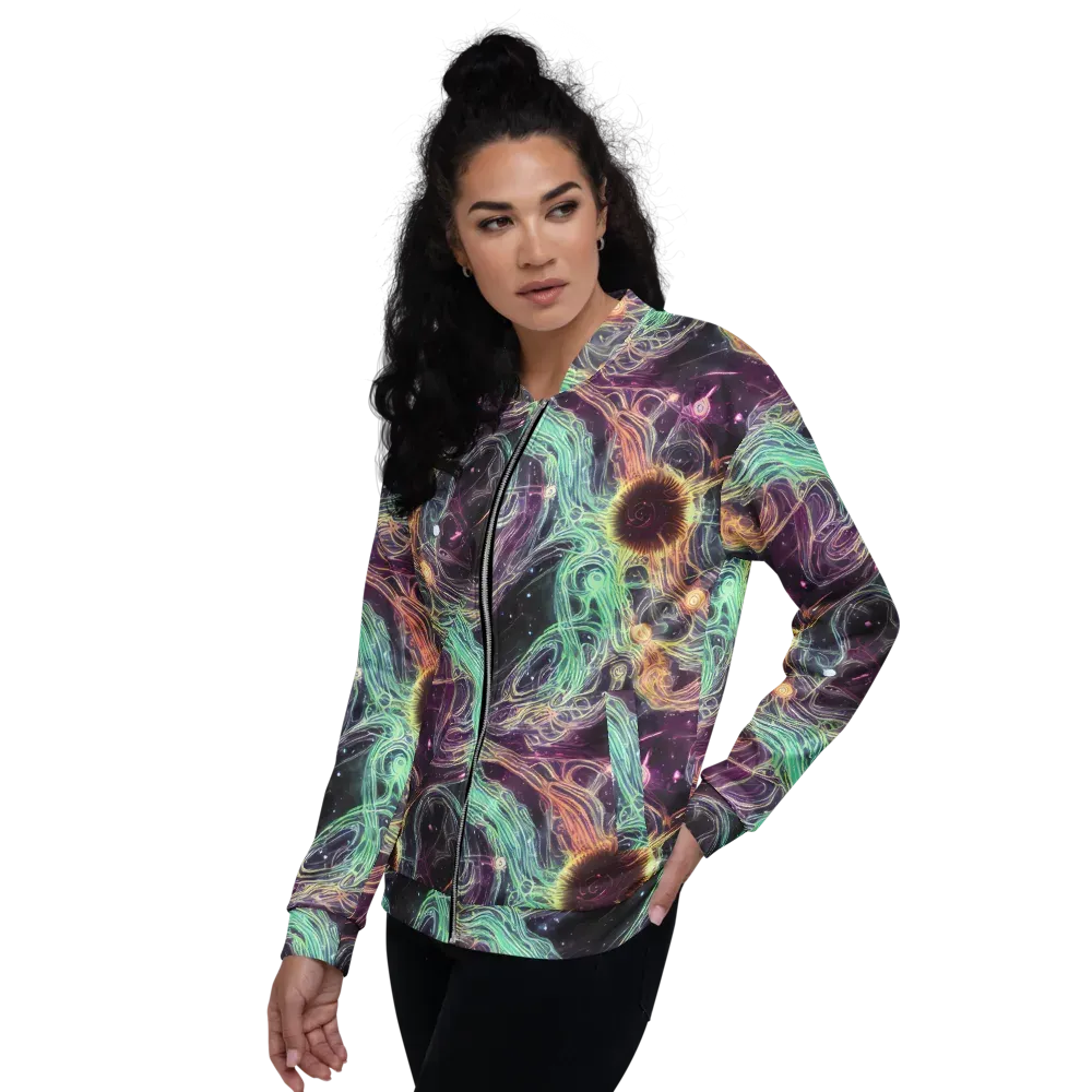 Celestial Vines on Bomber Jacket — Left