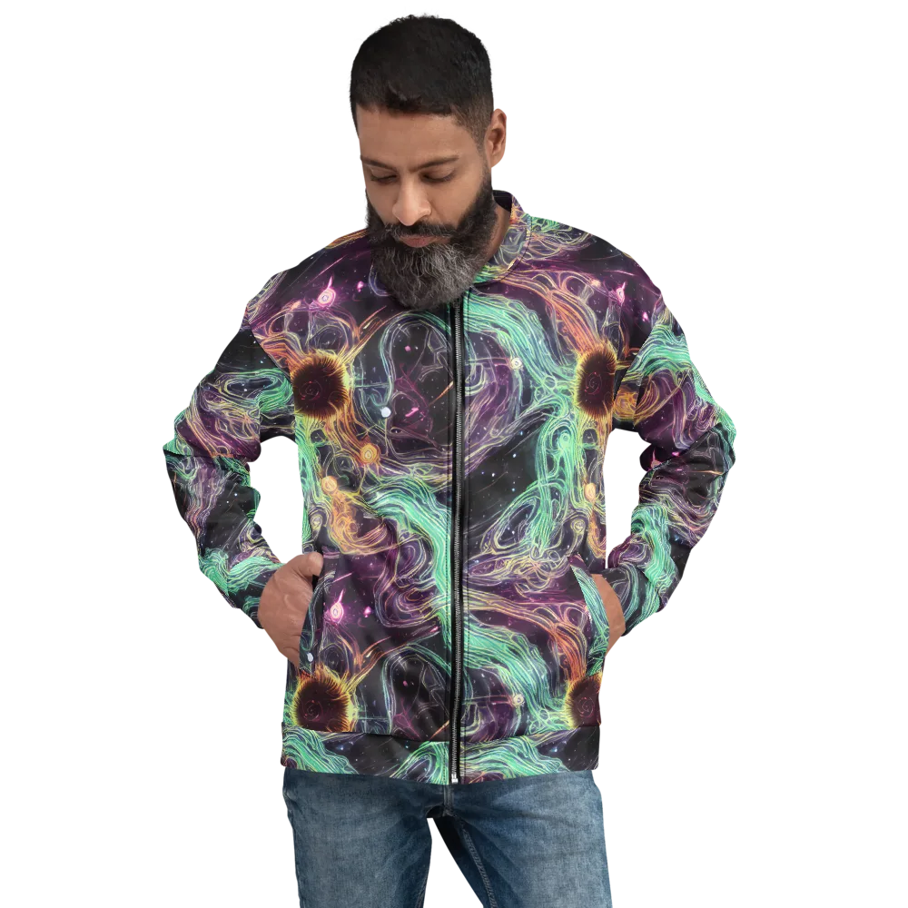 Celestial Vines on Bomber Jacket — Front