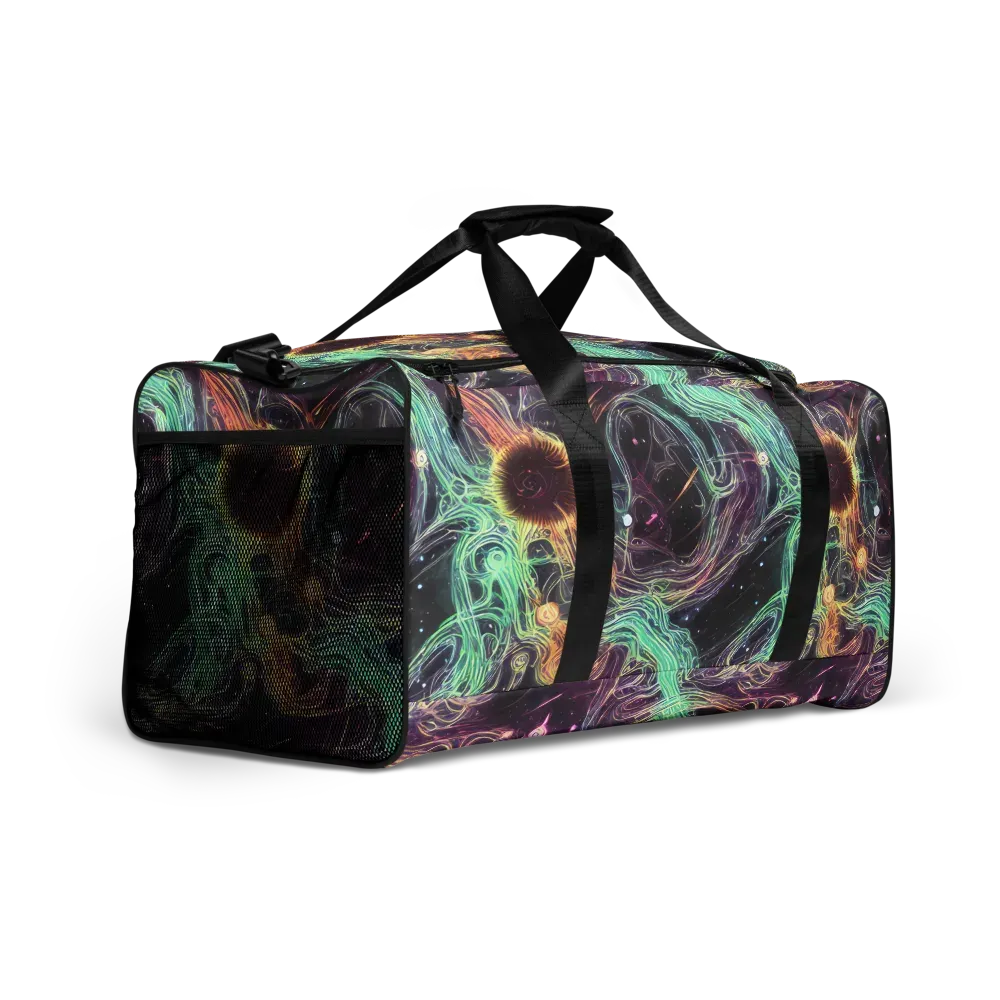 Celestial Vines on Duffle Bag — Right Front