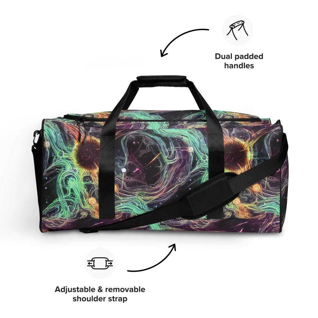Celestial Vines on Duffle Bag — Front