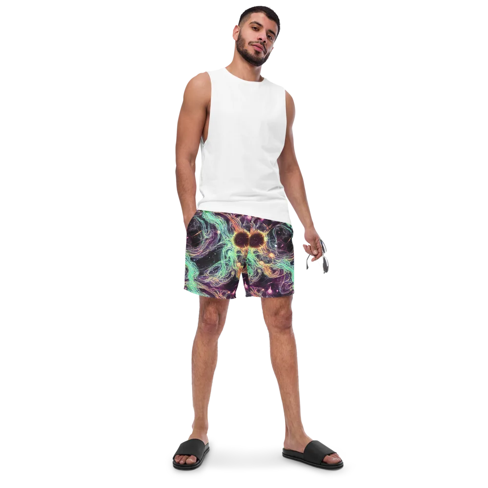Celestial Vines on Swim Trunks — Front