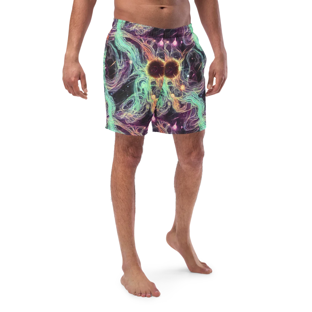 Celestial Vines on Swim Trunks — Front