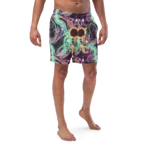 Celestial Vines on a Swim Trunks