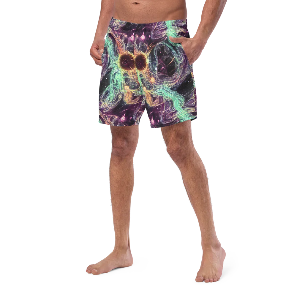 Celestial Vines on Swim Trunks — Left Front