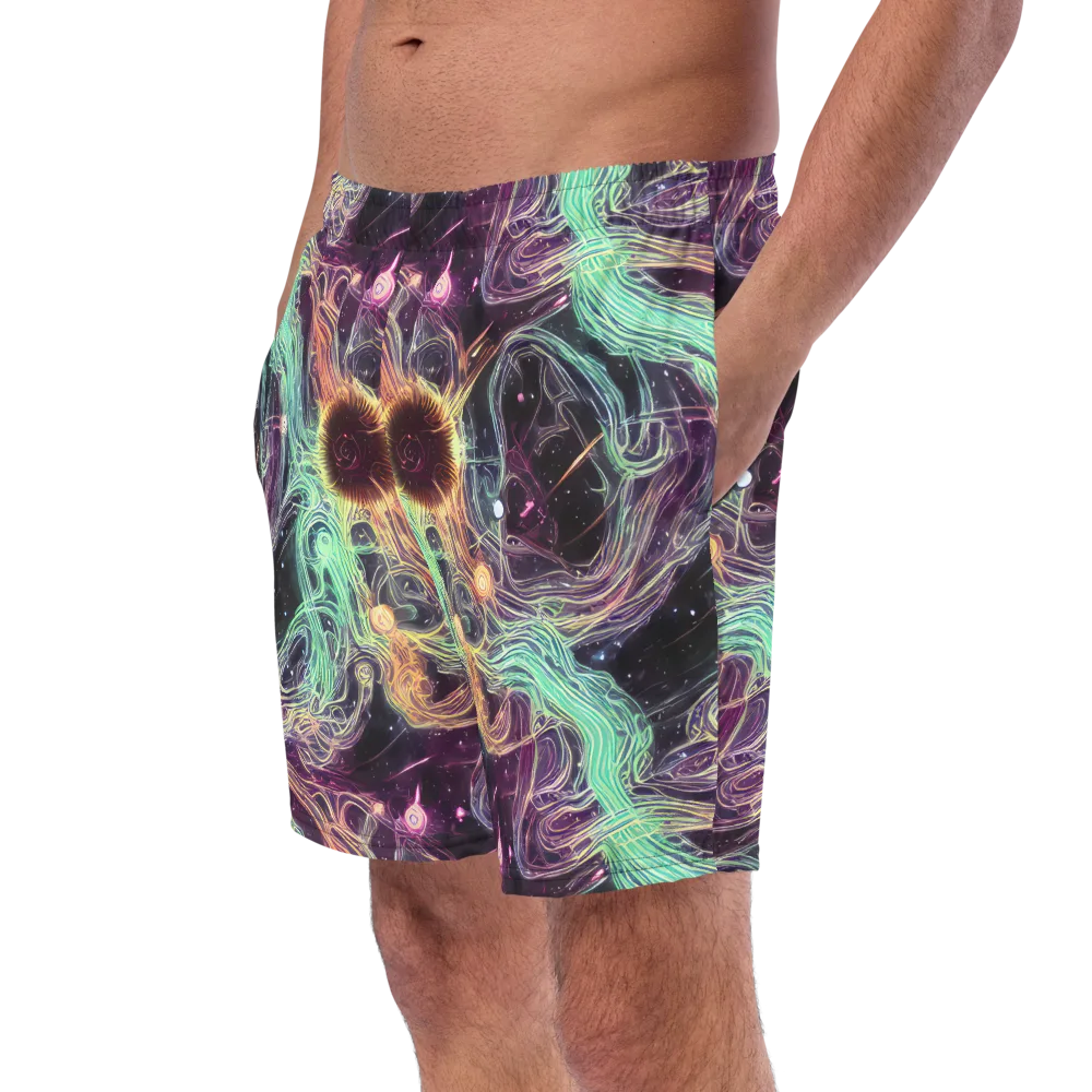 Celestial Vines on Swim Trunks — Left Front