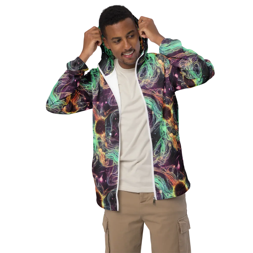 Celestial Vines on Men's Windbreaker — Front