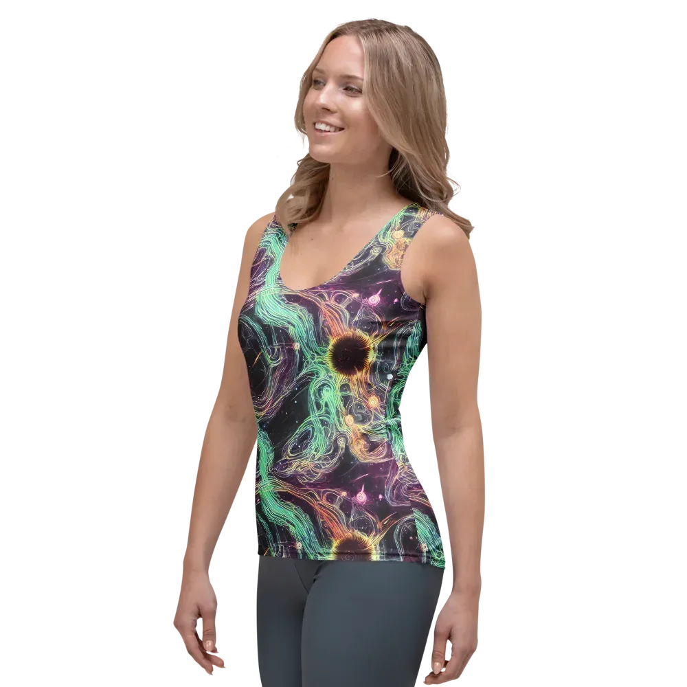 Celestial Vines on Women's Tank Top — Left Front