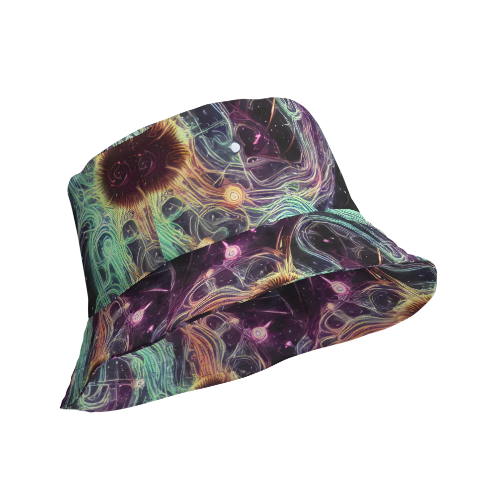 Celestial Vines on Reversible Bucket Hat — Product details Outside