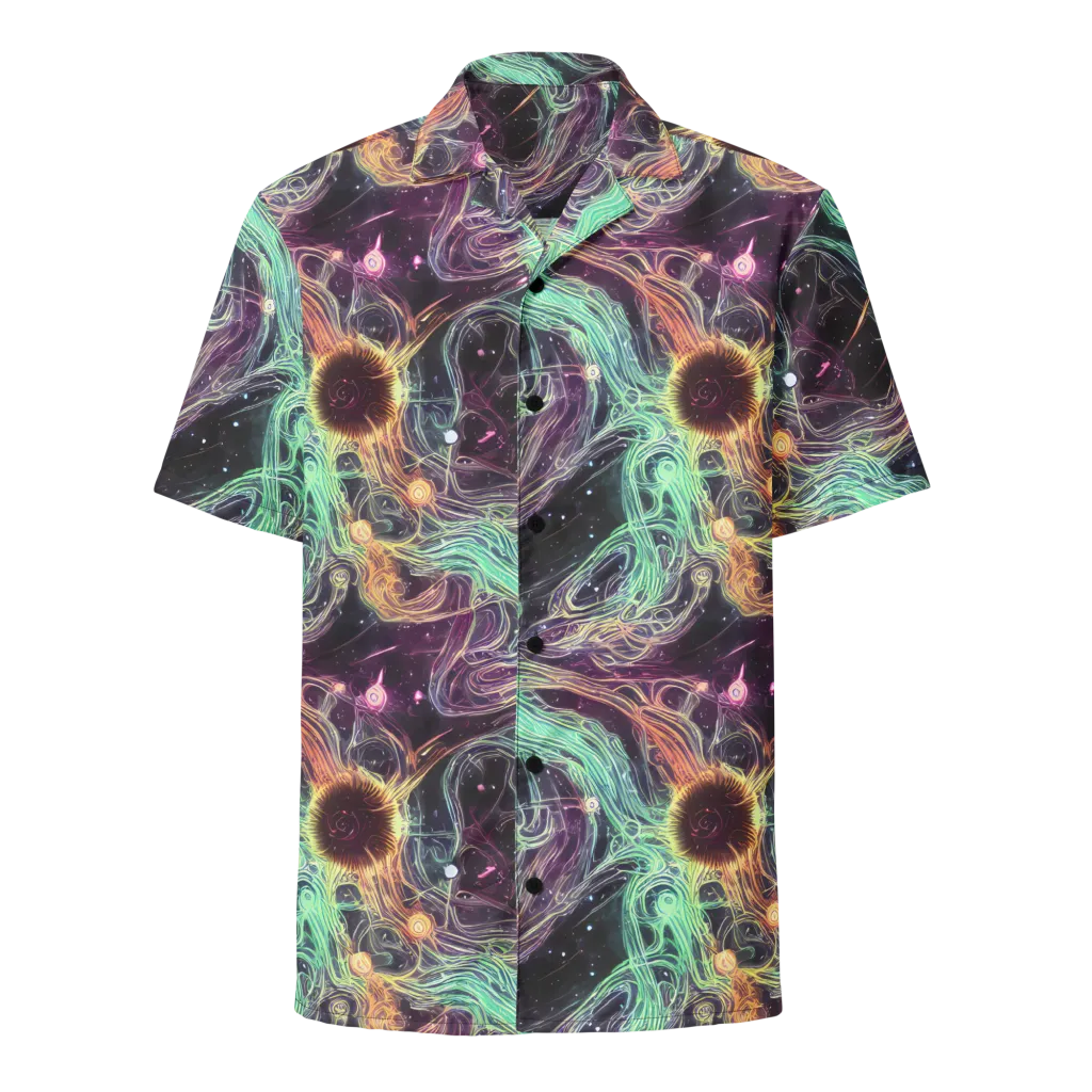Celestial Vines on Button Shirt — Front