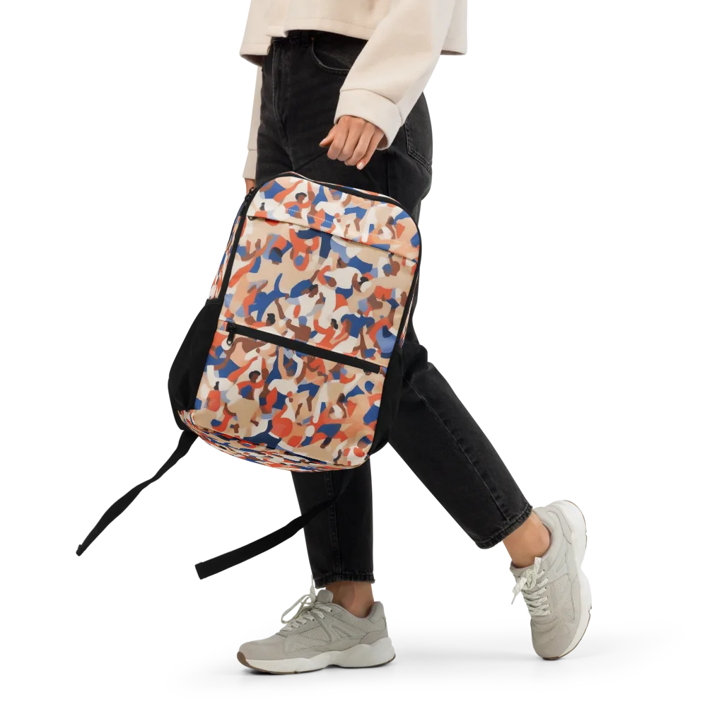 Cobalt Crowd on Utility Backpack — Front