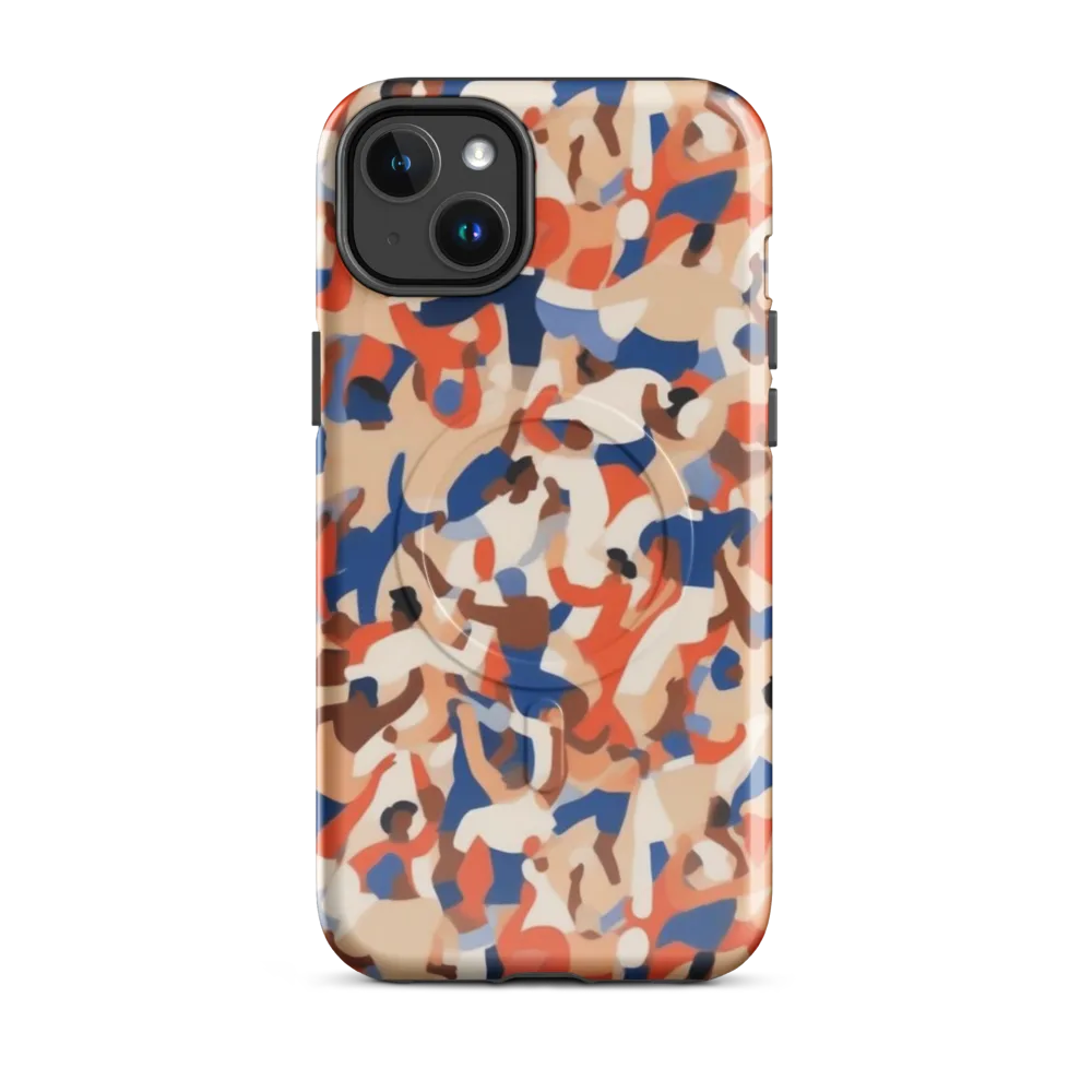 Cobalt Crowd on MagSafe Tough Case for iPhone® — Front