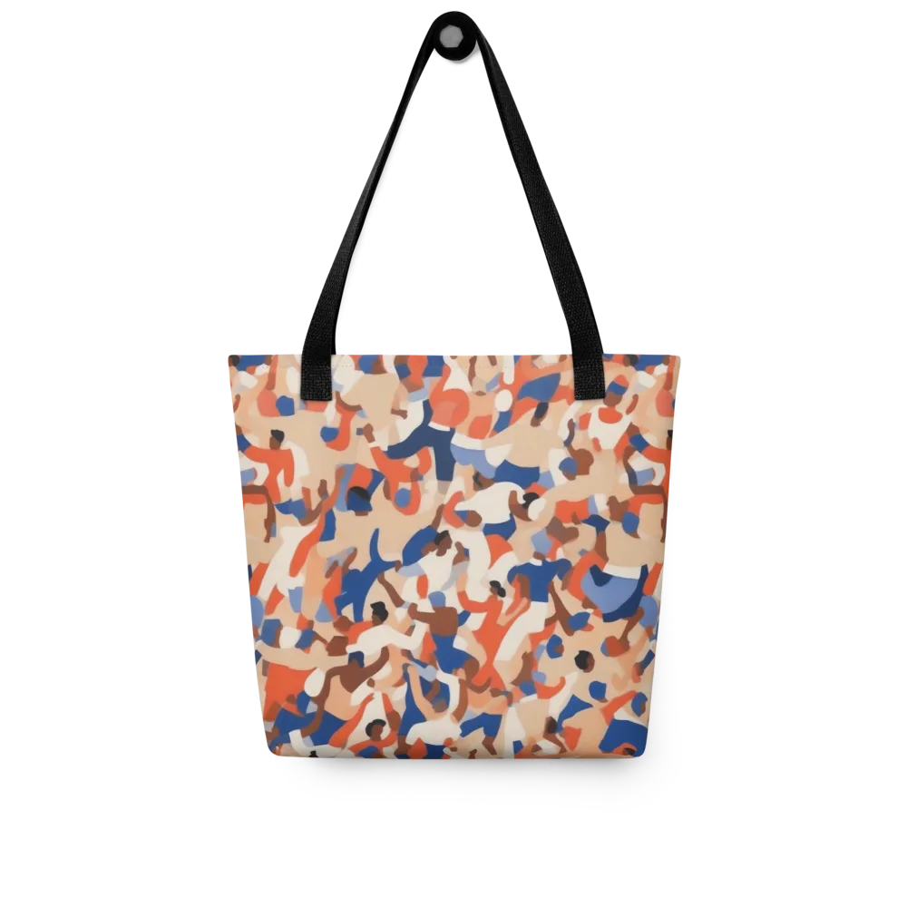 Cobalt Crowd on Tote Bag — Front