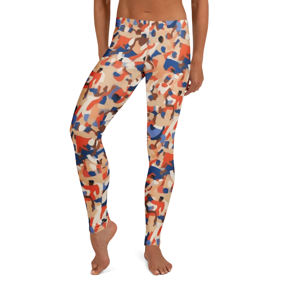 Cobalt Crowd on Leggings — Front