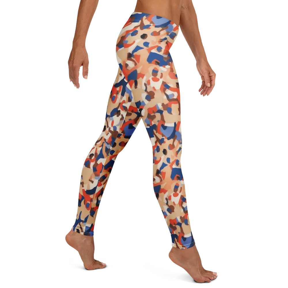 Cobalt Crowd on Leggings — Right