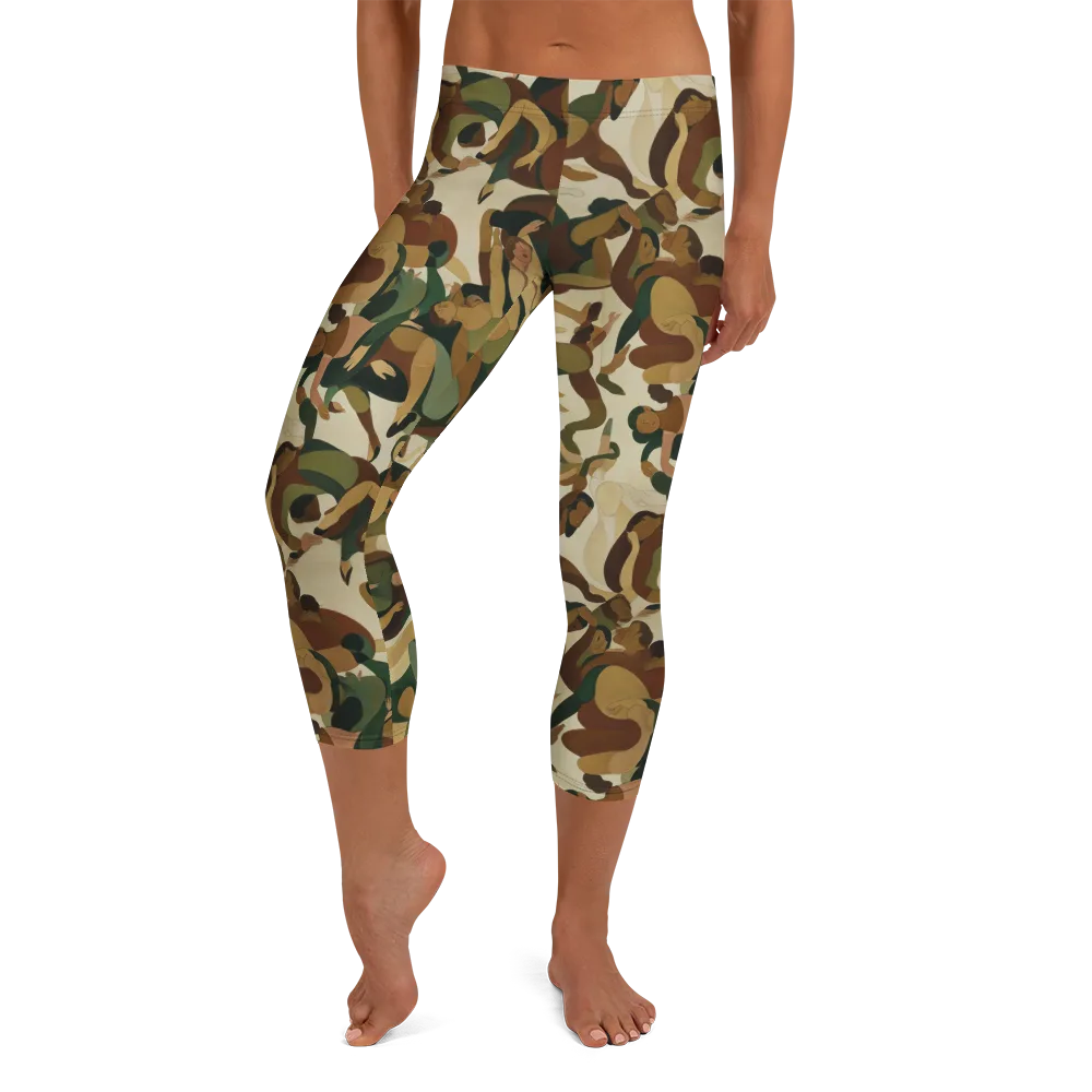 Terpsichore Drift on Capri Leggings — Front