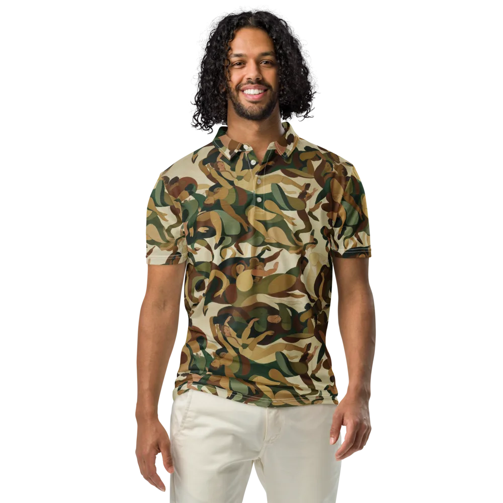 Terpsichore Drift on Men's Slim Fit Polo Shirt — Front