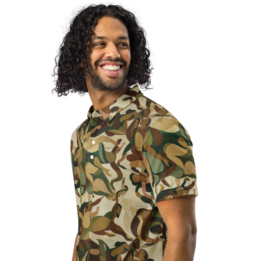 Terpsichore Drift on Men's Slim Fit Polo Shirt — Left Front